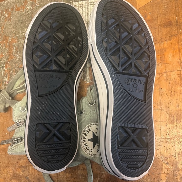 Converse High-Tops in Mint Green - Picture 3 of 5